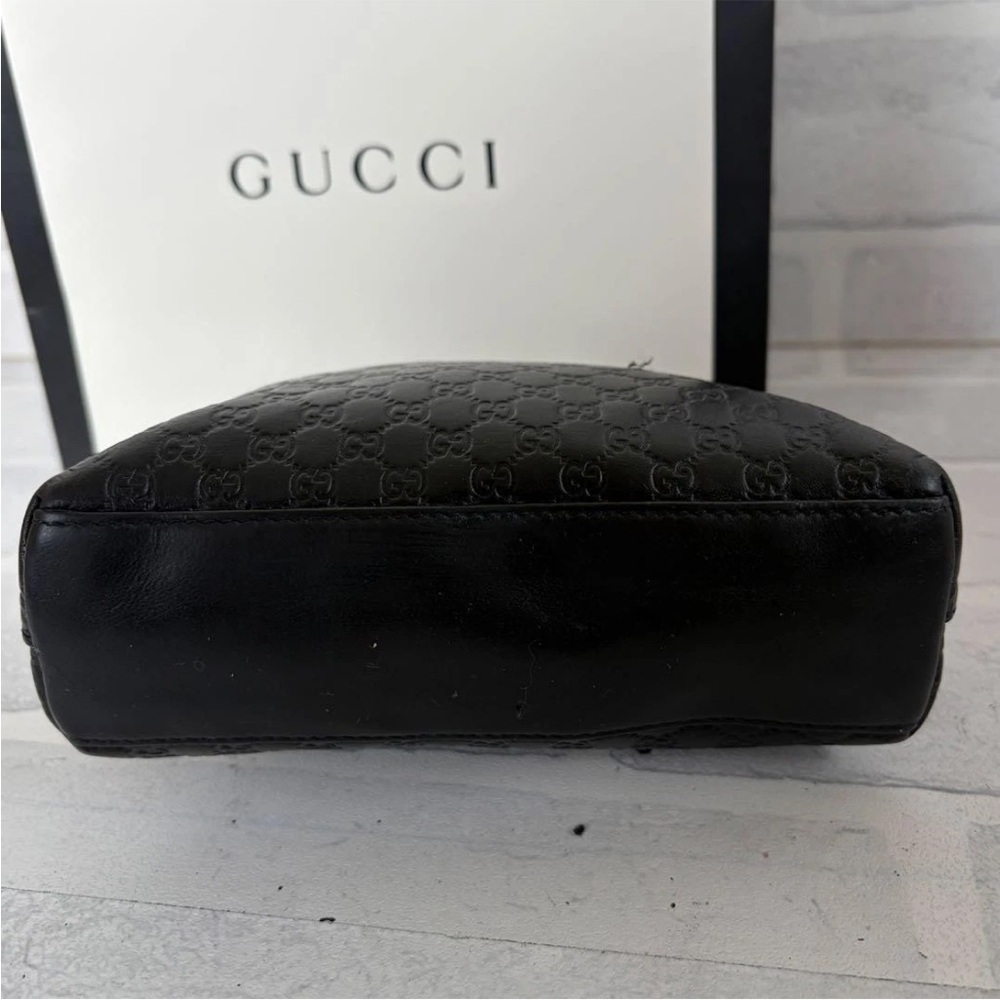Gucci Embossed Black Leather Clutch - Picture 5 of 9